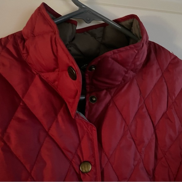 Eddie Bauer Red Quilted Utility Jacket - Picture 3 of 12